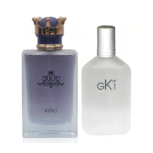 Vista 21 de King&1 Billion Lucky Men Colonia Set Eau De Parfum Spray para hombres, notas afrutadas enriquecidas por una fuerte fragancia a base de madera, ideal