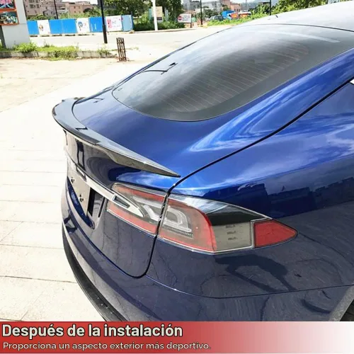 Vista 2 de Model S Carbon Fiber Trunk Spoiler for Tesla Model S 2012-2026