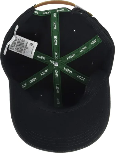 Vista 3 de Lacoste Gorra de piel ajustable con correa de cuero ajustable para hombre