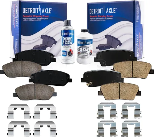 Vista 92 de Detroit Axle - Pastillas de Freno Traseras de Cerámica Izquierda Reemplazo de Pinza para Silverado Sierra Suburban 1500 Tahoe Yukon Escalade ESV EXT
