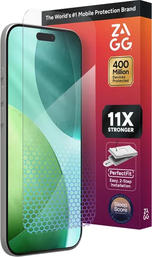 Vista 15 de ZAGG XTR para iPhone SE (3ª/2ª generación), 8, 7, 6s, 6, vidrio, protección D3O de borde a borde, filtro de luz azul, InvisibleShield, sensibilidad