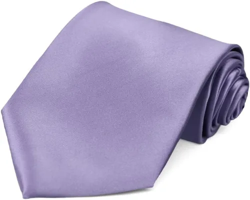 Vista 318 de tiemart Corbata de color sólido para hombre Longitud estándar