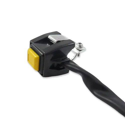 Vista 5 de XH1700C-007 Universal Amarillo 7/8 Pulgadas Manillar Arrancador/Kill Cut Off Stop Interruptor Botón Compatible con Motocicletas ATV Scooters Motos