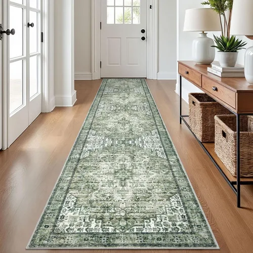Vista 11 de SIILOOM Alfombra lavable de 2 x 3 pies, alfombra suave color taupe ceniza para entrada, tapete antideslizante para puerta de interior, tapete
