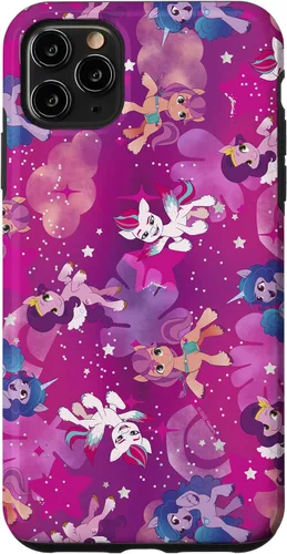 Vista 13 de My Little Pony: Una nueva generación Pink Group Pony Pattern V3 Funda para iPhone 17