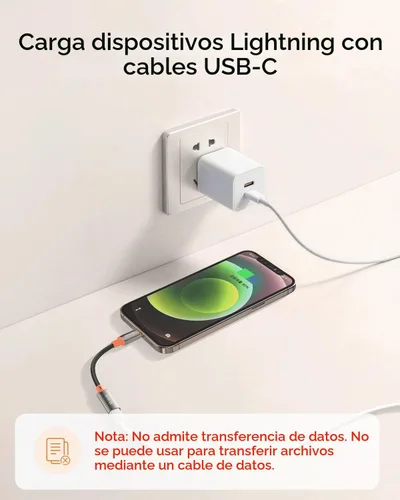 Vista 4 de mcdodo Adaptador 4 en 1 USB-C a Lightning OTG con función de carga/audio/OTG Tipo C hembra a Lightning Macho Adaptador de cable apto
