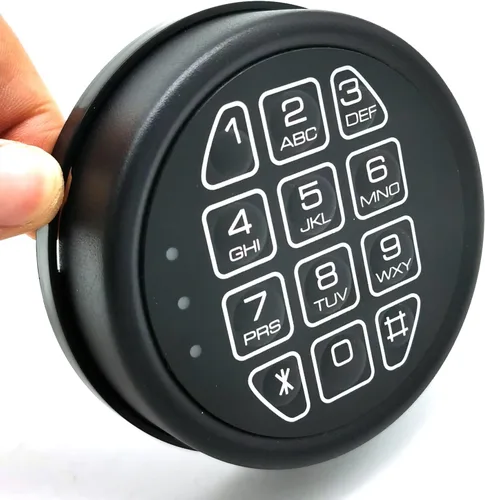 Vista 2 de Reemplazo de seguro para armas, cerradura electrónica con teclado negro
