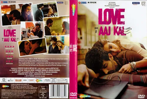 Vista 2 de Love Aaj Kal (2020) Hindi Movie DVD -English Subtitles - Stg Sara Ali Khan, Kartik Aaryan (NTSC - All Region)
