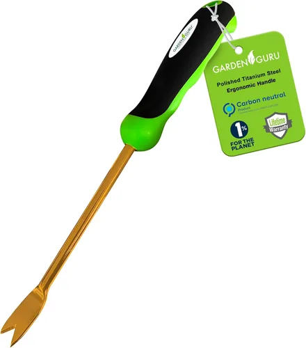 Vista 10 de Garden Guru Extractor de grietas de patio, herramienta para eliminar diente de león y raíces - arrancador de malas hierbas de acero inoxidable