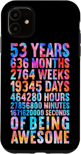 Vista 5 de Funda divertida para iPhone 14 para 53 años, diseño de Old Meter
