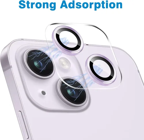 Vista 55 de Dengduoduo Paquete de 3 protectores de lente de cámara de vidrio templado para iPhone 15 de 6.1 pulgadas y para iPhone 15 Plus de 6.7 pulgadas