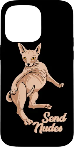 Vista 20 de Send Nudes - Nude Cat - Hairless Sphynx Cat Case for iPhone 17