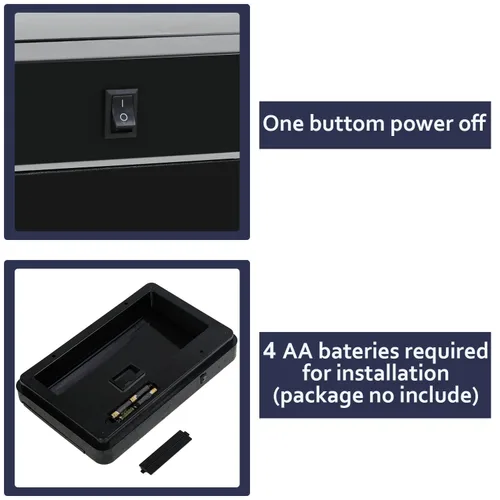 Vista 5 de Basurero automático de 13 galones para cocina, 50 litros, sin contacto, con sensor de movimiento de alta capacidad, para cocina, sala de estar, Negro