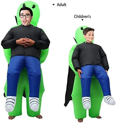 Vista 5 de Inflatable Alien Costume for Adult Halloween Costume Alien Blow Up Fantasy Costume Blow up Costume
