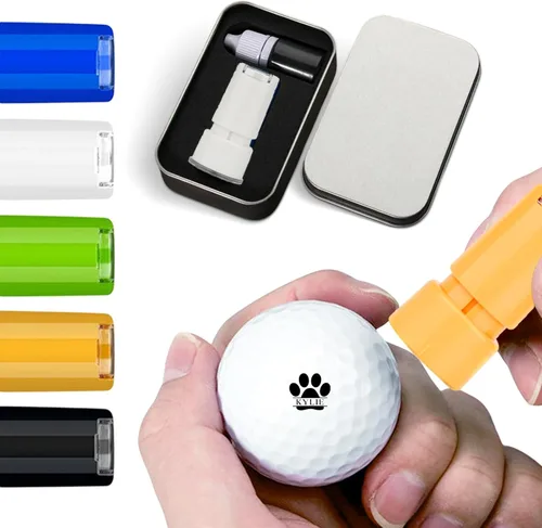 Vista 9 de Drawelry Marcadores de sello de pelota de golf con nombre personalizado, sello de pelota de golf autoentintado, reutilizable, impermeable