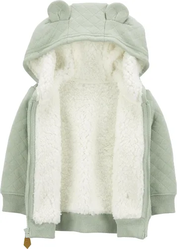 Vista 2 de Simple Joys by Carter's Baby Hooded Sweater Jacket with Sherpa Lining