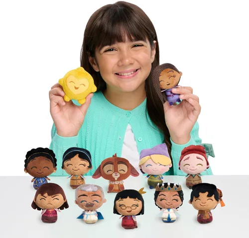 Vista 4 de Peluche coleccionable mini de Disney Wish, 2 cápsulas inspiradas en bolsas sorpresa, regalos para calcetines navideños, obsequios, presentes