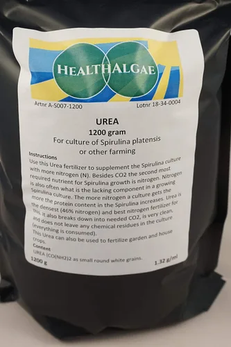 Vista 2 de Fertilizante UREA, 42.33 oz (grado sueco) para jardinería y cultivo de espirulina, fertilizante nitrogenado más denso de (42.33 oz)