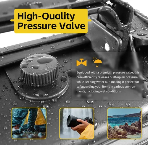 Vista 3 de MaxWorks 51015 Funda rígida impermeable IP67 – Interior de espuma protectora, se adapta a artículos de 8.5 x 6 x 3.9 pulgadas – Almacenamiento