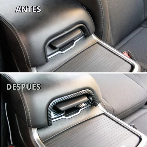 Vista 3 de crosselec Reposabrazos de fibra de carbono con mango de caja, accesorios de decoración interior para Dodge Charger 2011-2021/Chrysler 300 2015-2021