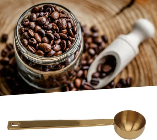 Vista 3 de Cuchara medidora de café, cuchara medidora de acero inoxidable, cucharada medidora, cucharada medidora para café molido, té, harina de azúcar