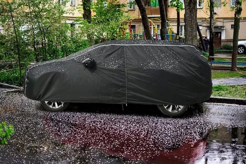 Vista 8 de Coverado - Funda impermeable para todo clima, protección completa, puerta con cremallera, forro de algodón, protección ultravioleta a prueba