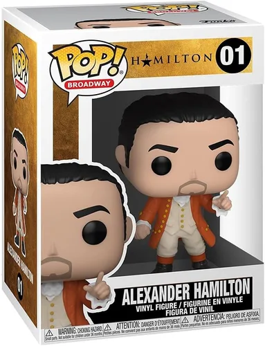 Vista 3 de POP Broadway: Hamilton - Alexander Hamilton Funko Pop! Figura de vinilo (paquete con funda protectora compatible con Pop Box), multicolor, 3.75