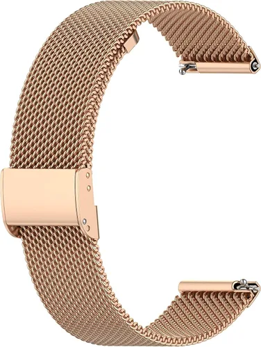 Vista 5 de Lyaarka - Correa ajustable compatible con reloj Lyaarka para mujeres y hombres, malla de metal, acero inoxidable, correa de repuesto para reloj