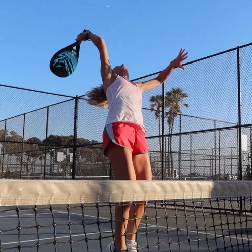 Vista 5 de Padel Racket Carbon Fiber Surface with EVA Memory, Flex Foam Core - Lightweight Padel Racquet