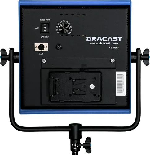 Vista 2 de Dracast DRP-LED1000-DV LED1000 Luz diurna con placa de batería V-Mount (azul)
