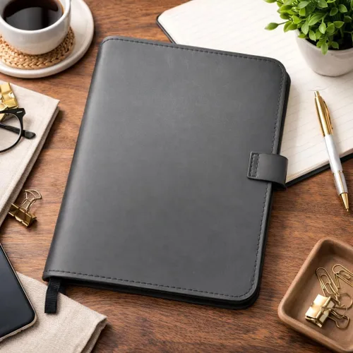 Vista 7 de Funda de cuero rústico para cuaderno de esteno en espiral de 6 x 9 pulgadas, cubierta Cahier recargable hecha a mano, organizador de cuero