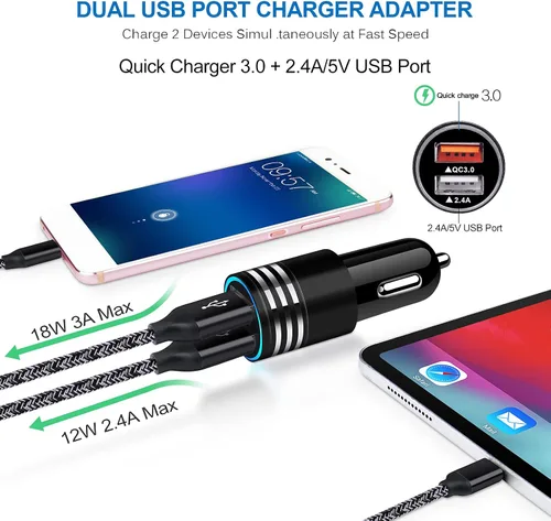 Vista 4 de Cargador rápido USB tipo C para Moto G Stylus 5G 2025 2024/G Power 2026 2025/G 2026/G Pure/G Play 2023/2021/G8 Power/G7 Play/Z4/Edge 5G UW/One 5G