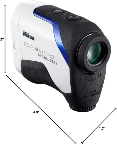 Vista 7 de Nikon COOLSHOT PROII STABILIZED Telémetro de golf Telémetro láser impermeable y estabilizado con pendiente, pantalla OLED Modelo