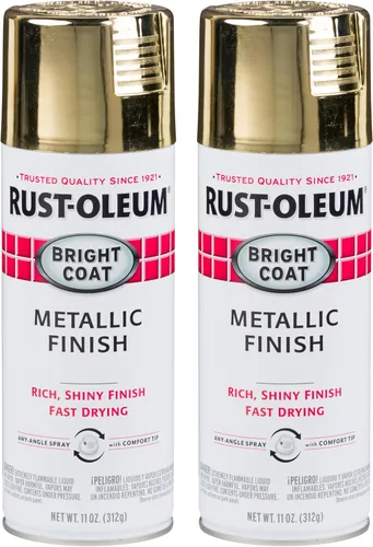 Vista 10 de Rust-Oleum 7715830 Stops Rust Bright Coat Pintura en Aerosol Metálica, 11 Oz, Aluminio