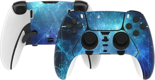 Vista 12 de PlayVital 2 Set Skin Decals Sticker for ps5 Edge Wireless Controller, Custom Vinyl Decal Skins Wrap Cover for ps5 Edge Controller - Army Green