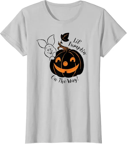 Vista 15 de Disney Camiseta de Halloween Winnie the Pooh Lil' Pumpkin on the Way, Blanco, S