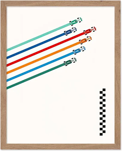 Vista 31 de Poster Master Póster de carreras de autos 2023, impresión de autos de carreras, arte de carreras de autos deportivos, regalo para hombres, mujeres
