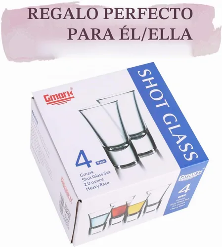 Vista 2 de Gmark - Juego de vasos para shots, 59 ml (2 onzas)