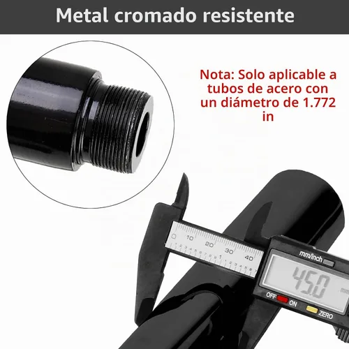 Vista 3 de PRIOR FITNESS Extensión de poste para poste de baile de 45 mm 125/250/500 mm o 5"/10"/20" Tubo de accesorios de acero inoxidable para conectar poste