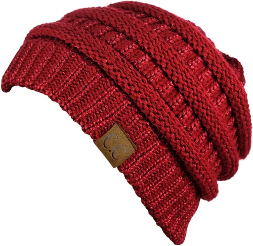 Vista 665 de C.C Trendy Warm Chunky Soft Stretch Cable Knit Beanie