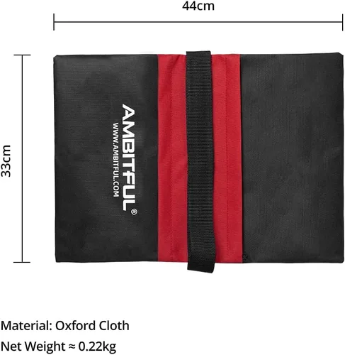 Vista 2 de AMBITFUL Juego de bolsa de arena resistente, para estudio de fotografía, escenario, película, alforja para soportes de luz, brazos y trípodes