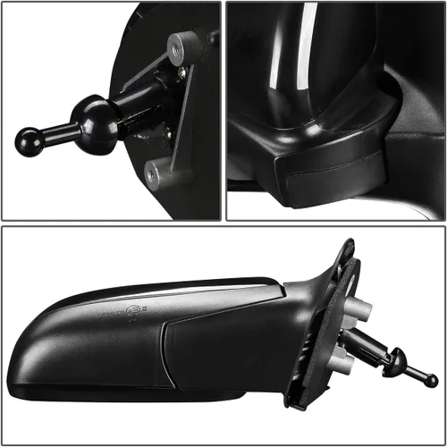 Vista 7 de Auto Dynasty GM1320329 GM1321329 Par de espejos retrovisores laterales manuales estilo OE compatible con Chevy Aveo 07-11