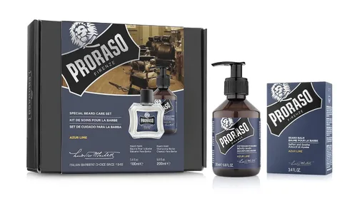 Vista 2 de Proraso Kit Duo para el cuidado de la barba para barbas nuevas o cortas con bálsamo para barba y lavado de barba