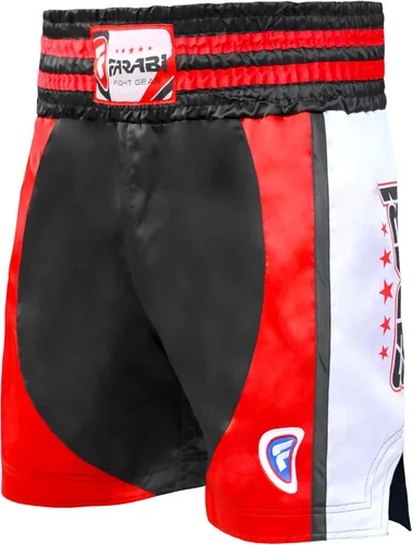 Vista 4 de FARABI Pro Boxeo Muay Pantalones cortos de combate para boxeo MMA Muay Thai Fight Shorts