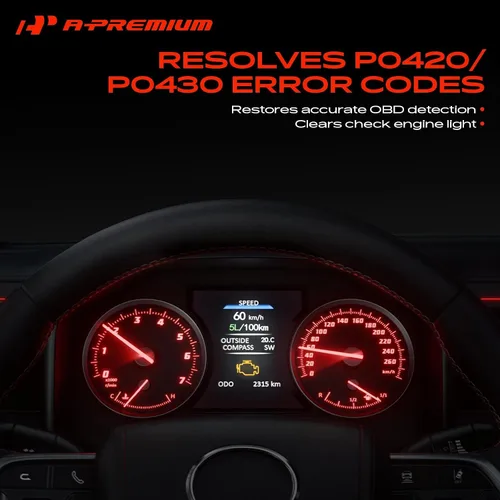 Vista 6 de A-Premium Junta de colector de escape delantero con convertidor catalítico y junta de estanqueidad de ajuste directo Compatible con Ford Escape