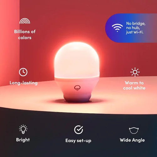 Vista 6 de LIFX Bombillas LED inteligentes Wi-Fi a color (1100 lúmenes) y (800 lúmenes)