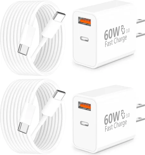 Vista 11 de [Certificado MFi de Apple] Cargador para iPhone 17 de carga rápida, paquete de 4 adaptadores de corriente dinámicos de 40 W, cargador USB C