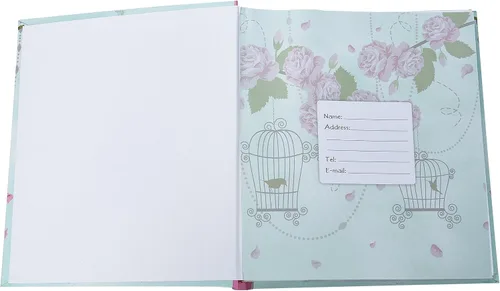 Vista 3 de Arpan Álbum de fotos grande de 5 x 7 pulgadas para 200 unidades, regalo ideal x 1 (estilo vintage de jaula rosa Shabby Chic)