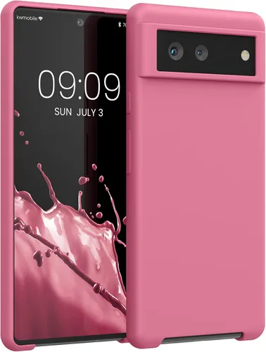 Vista 238 de kwmobile Funda Compatible con Google Pixel 6 Pro - Funda de Teléfono de Silicona TPU con Acabado Suave - Azul Caribe