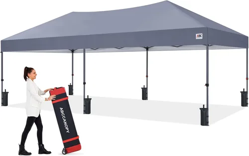 Vista 31 de ABCCANOPY Tienda de campaña desplegable de 10 x 10, protección contra la Beige